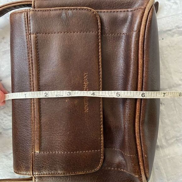 Nine and company crossbody purse w/flap and snap closure brown - Picture 12 of 13